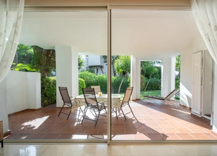 Jardín Apartamento en Alcazaba Playa