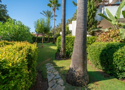 Jardín Apartamento en Alcazaba Playa