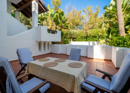 Jardín Apartamento en Alcazaba Playa