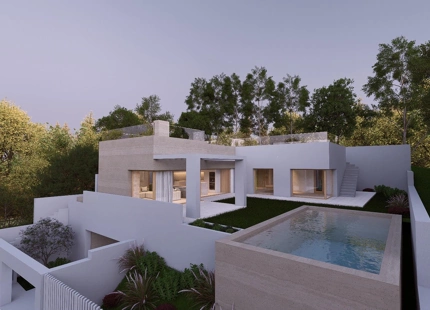 PROYECTO DE VILLA CONTEMPORÁNEA CON VISTAS AL MAR EN VENTA EN ESTEPONA