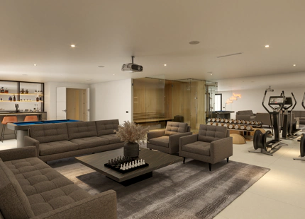 VILLA CONTEMPORÁNEA SOBRE PLANO EN LA NUEVA MILLA DE ORO