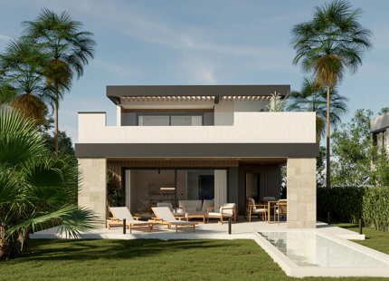 VILLA CONTEMPORÁNEA SOBRE PLANO EN LA NUEVA MILLA DE ORO