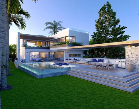 PLOT WITH APPROVED VILLA PROJECT JUST STEPS FROM THE BEACH IN MARBESA
