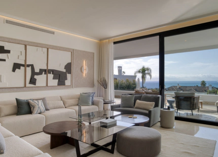 ELEGANT GROUND FLOOR DUPLEX WITH PANORAMIC SEA VIEWS FOR SALE IN SIERRA BLANCA