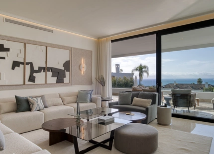 ELEGANT GROUND FLOOR DUPLEX WITH PANORAMIC SEA VIEWS FOR SALE IN SIERRA BLANCA