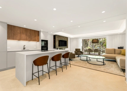 FRONTLINE BEACH TOWNHOUSE FOR SALE ON THE NEW GOLDEN MILE, ESTEPONA