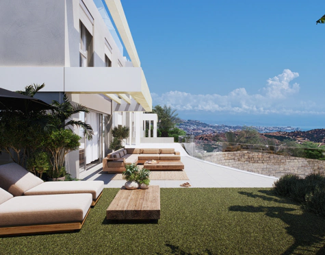 CONTEMPORARY SEA VIEW SEMI-DETACHED VILLAS IN MIJAS