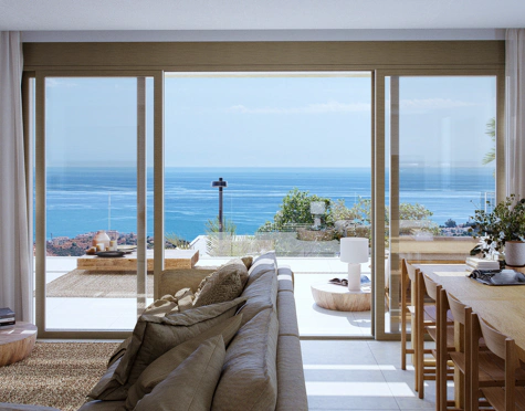 CONTEMPORARY SEA VIEW SEMI-DETACHED VILLAS IN MIJAS