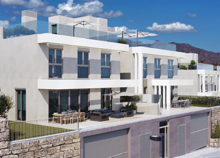 CONTEMPORARY SEA VIEW SEMI-DETACHED VILLAS IN MIJAS