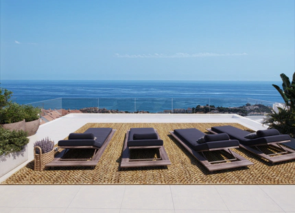 CONTEMPORARY SEA VIEW SEMI-DETACHED VILLAS IN MIJAS