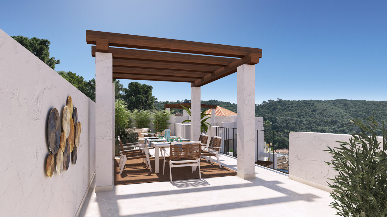 Fuente Lirios, apartamentos y áticos en el centro de Benahavís