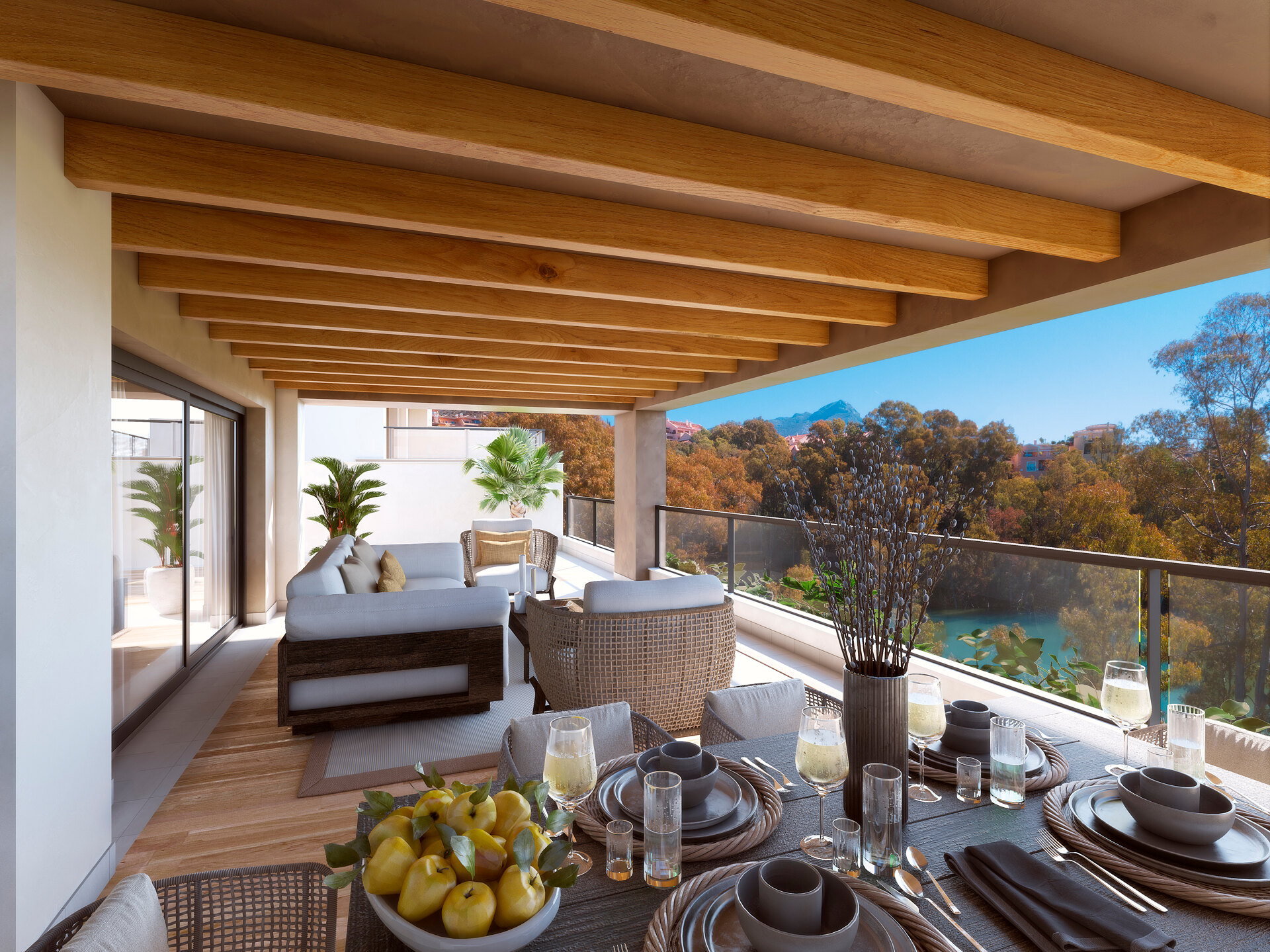 Marbella Lake, a modern development at the heart of Golf Valley in Nueva Andalucía.