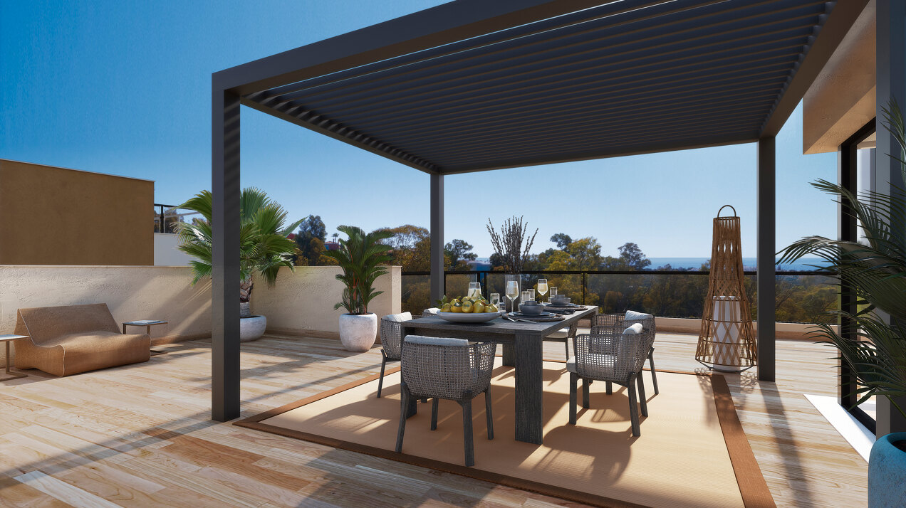 Marbella Lake, a modern development at the heart of Golf Valley in Nueva Andalucía.