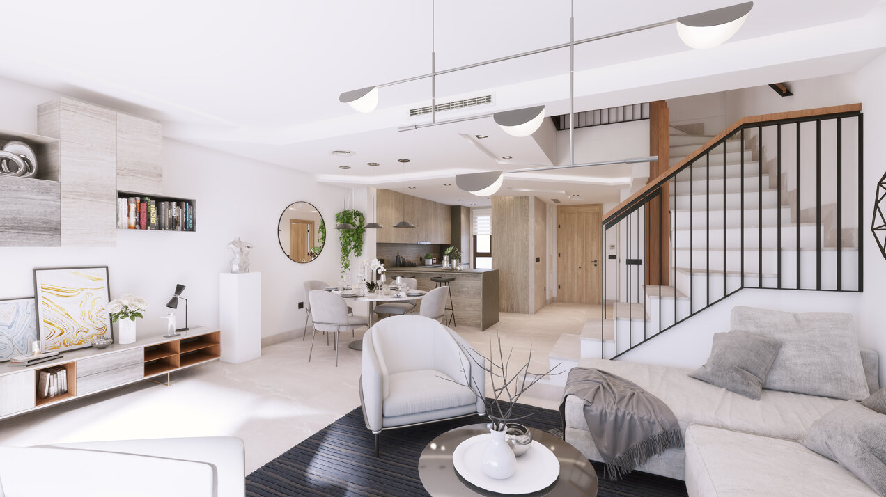 Almazara Views, contemporary townhouses fully integrated in nature.