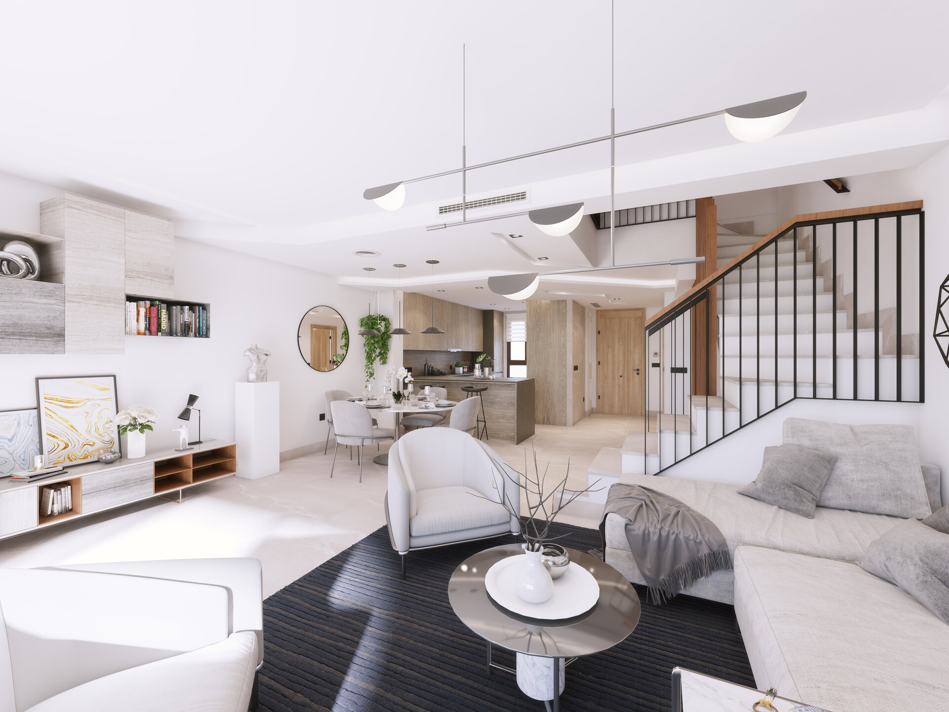 Almazara Views, contemporary townhouses fully integrated in nature.