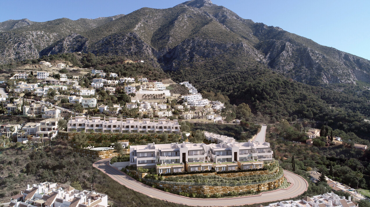 Almazara Views, contemporary townhouses fully integrated in nature.