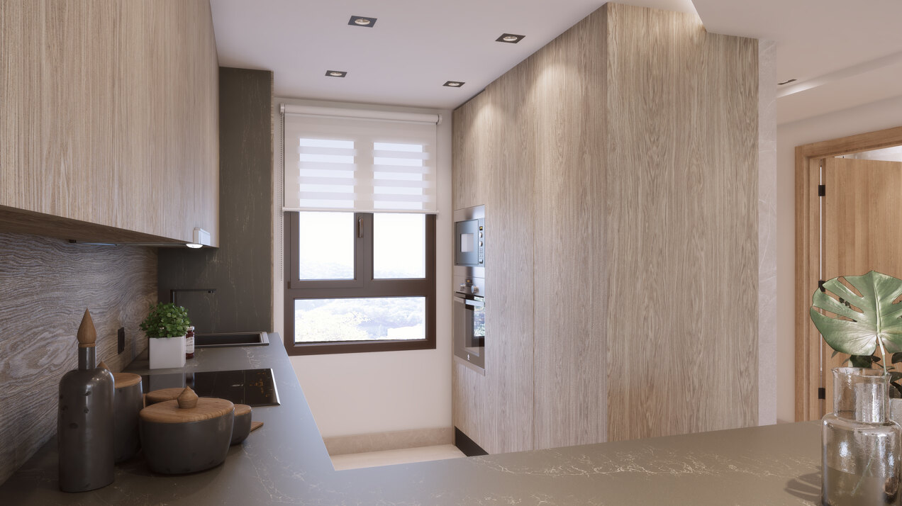 Almazara Views, contemporary townhouses fully integrated in nature.