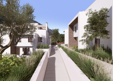 Almazara Views, adosadas de estilo contemporáneo y totalmente integradas en la naturaleza.