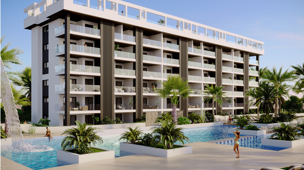 Eden Beach, apartments with sea views near the beach in Torrevieja