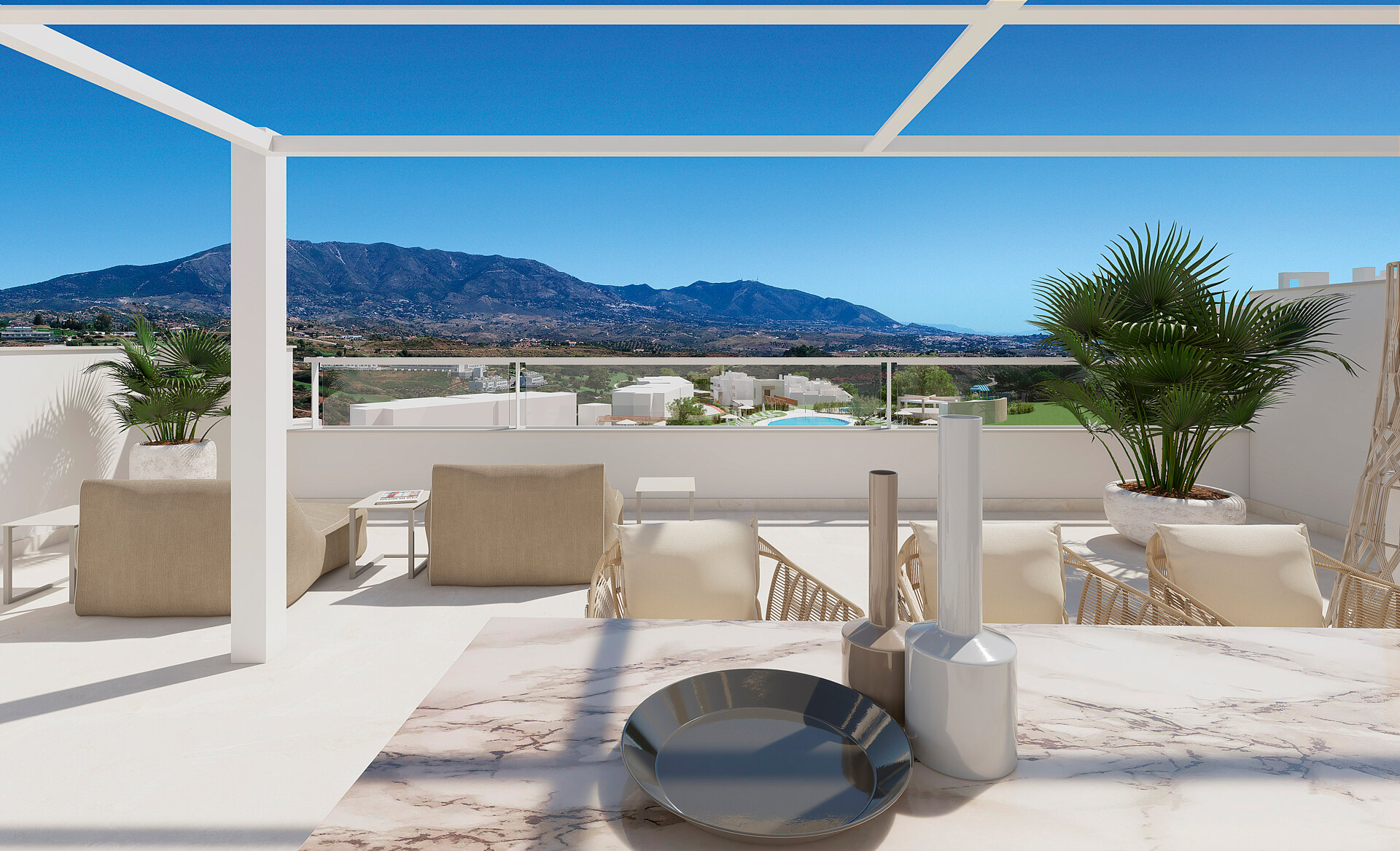 Solana Village, contemporary apartments and penthouses for golf lovers at La Cala Golf Resort in Mijas