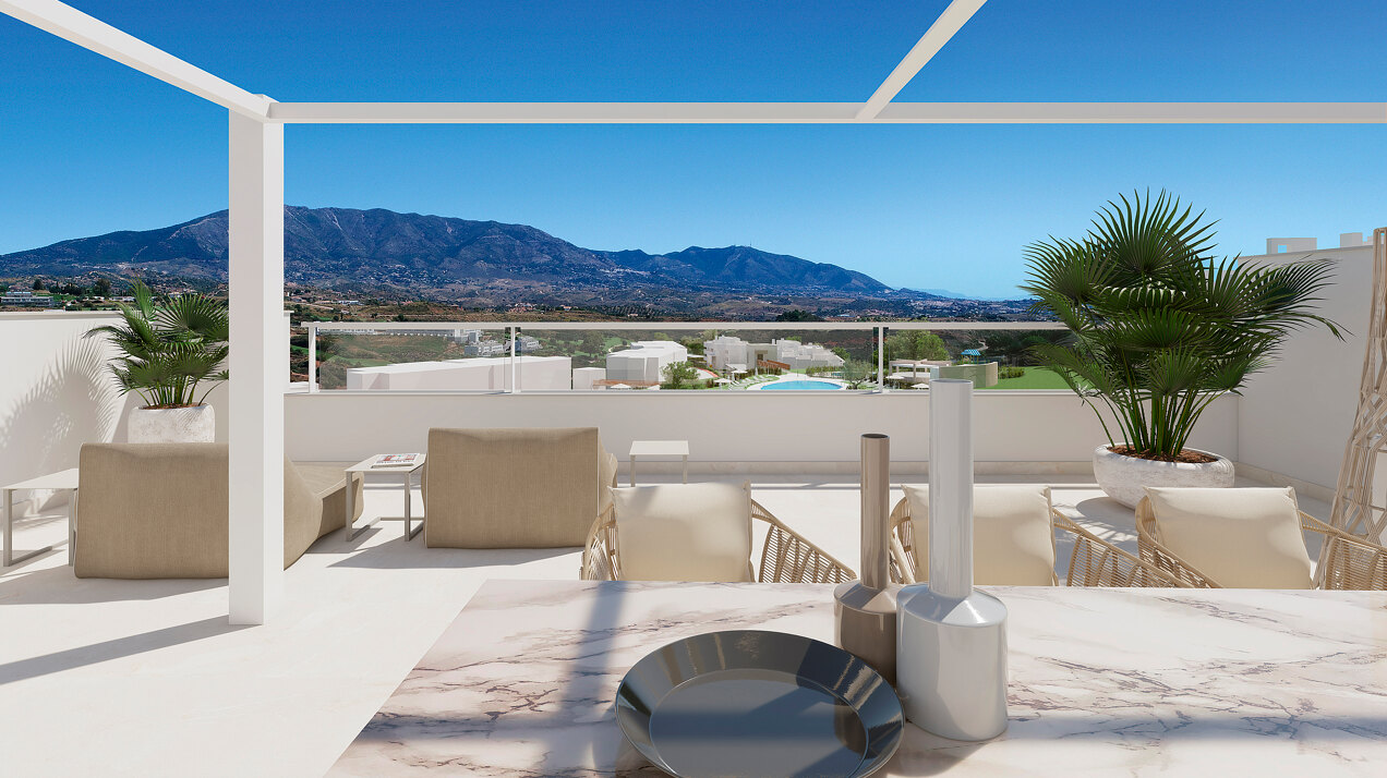 Solana Village, contemporary apartments and penthouses for golf lovers at La Cala Golf Resort in Mijas