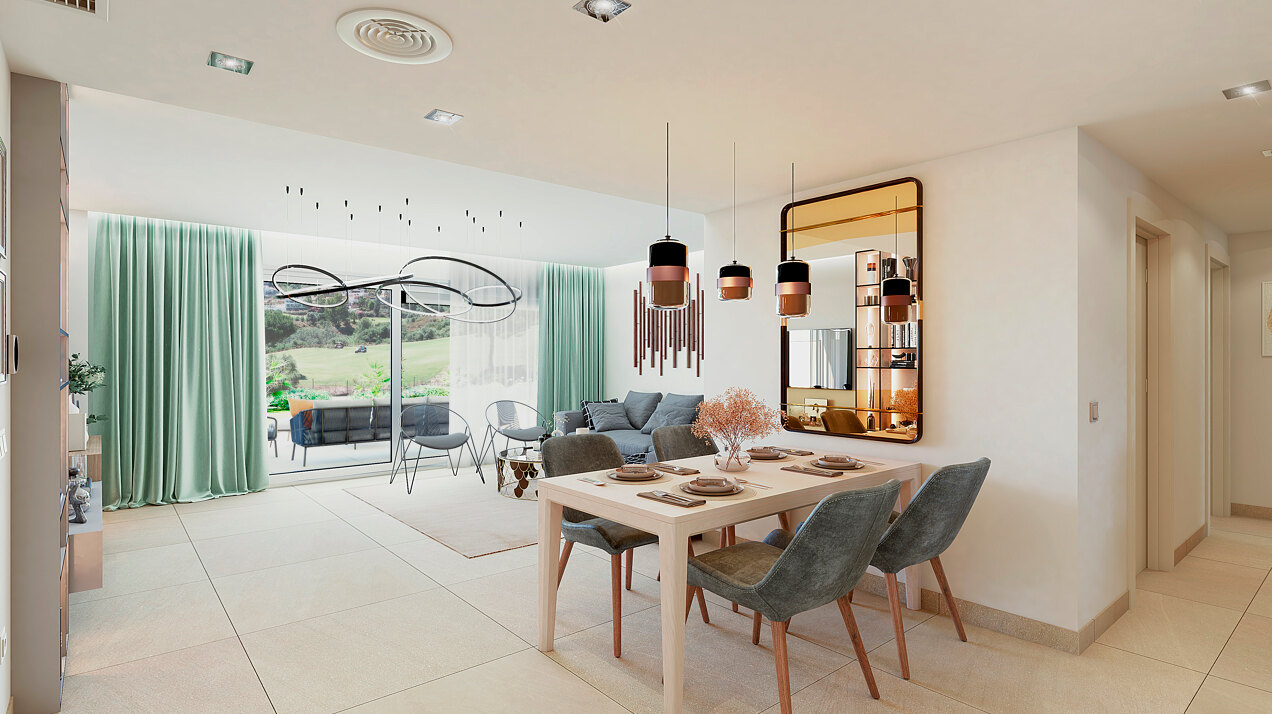 Solana Village, contemporary apartments and penthouses for golf lovers at La Cala Golf Resort in Mijas