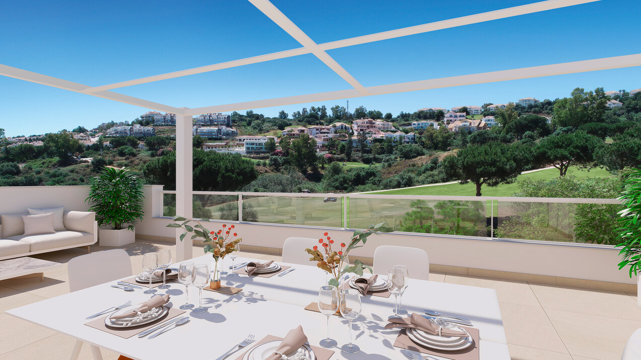Solana Village, contemporary apartments and penthouses for golf lovers at La Cala Golf Resort in Mijas