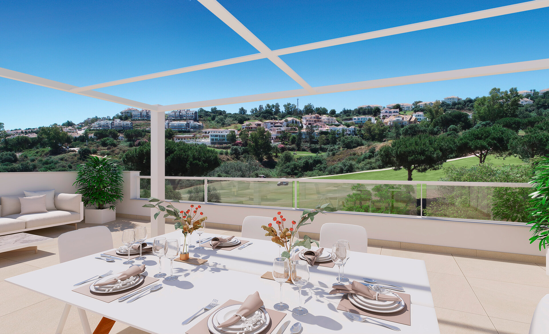 Solana Village, contemporary apartments and penthouses for golf lovers at La Cala Golf Resort in Mijas