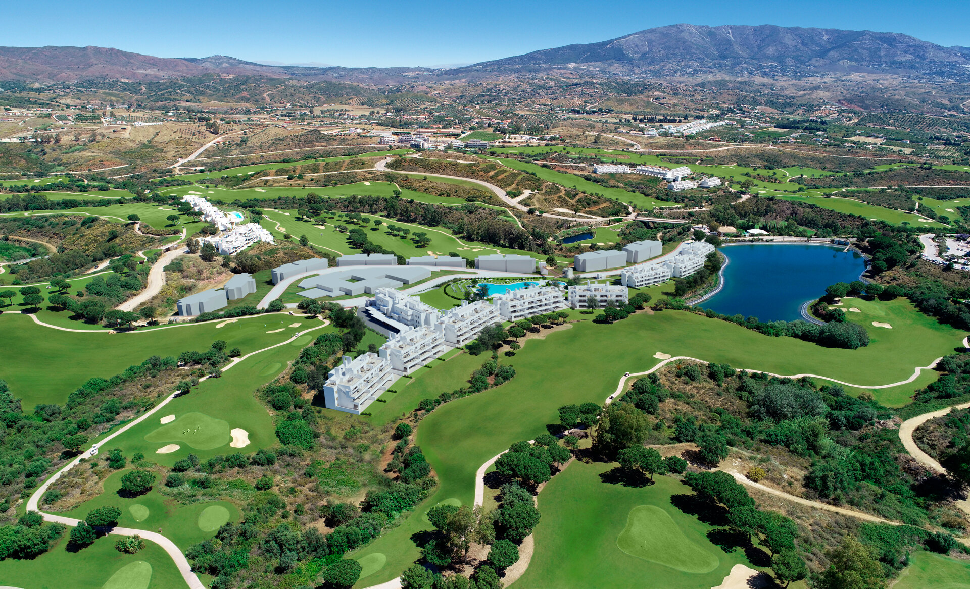 Solana Village, contemporary apartments and penthouses for golf lovers at La Cala Golf Resort in Mijas
