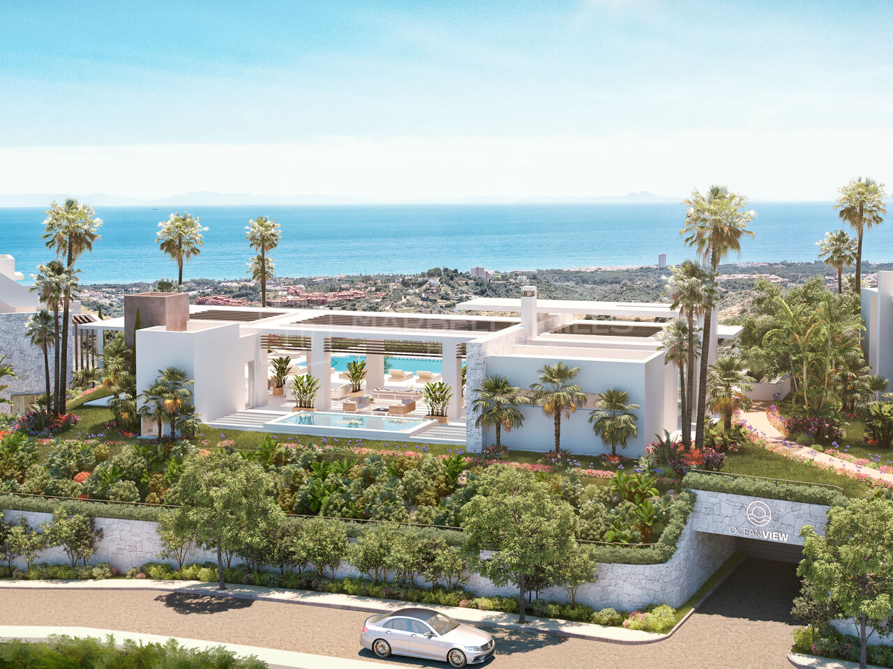 Nouvelle construction d'appartements de 2 chambres avec de superbes vues panoramiques à La Mairena - Ojen