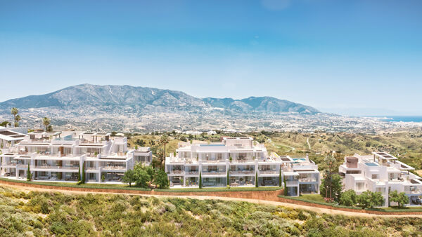 Nouvelle construction des penthouses de 3 chambres avec de superbes vues panoramiques à La Mairena - Ojen