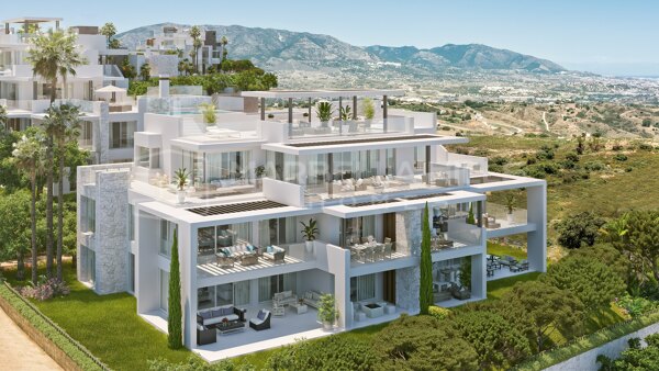 New development of 3 bedroom apartments with stunning panoramic views in La Mairena - Ojen