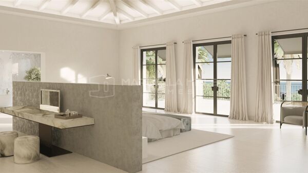 Plot with project and with license with sea views in Cascada de Camojan - Golden Mile - Marbella