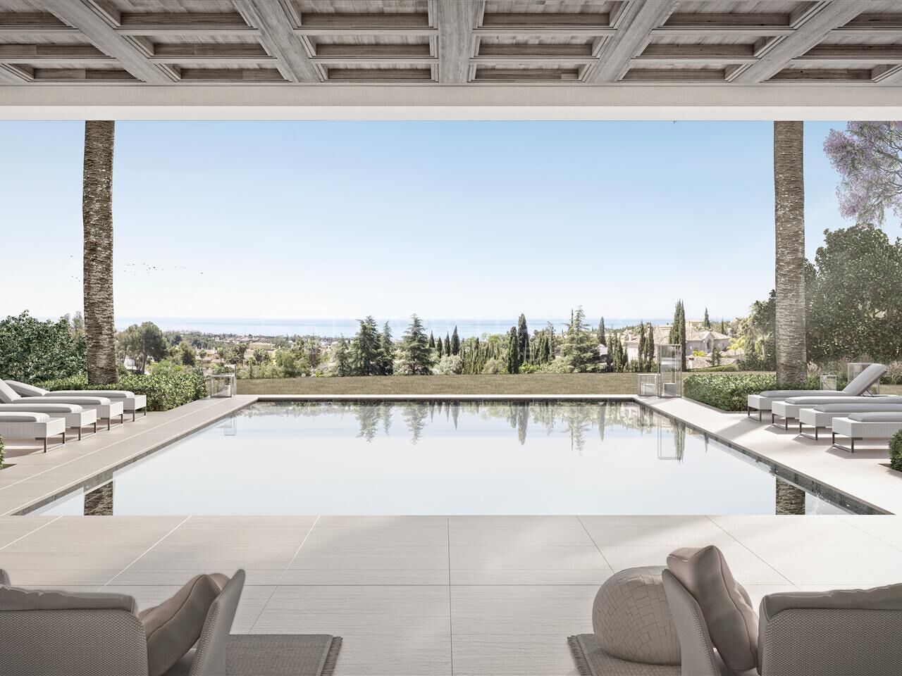 Plot with project and with license with sea views in Cascada de Camojan - Golden Mile - Marbella