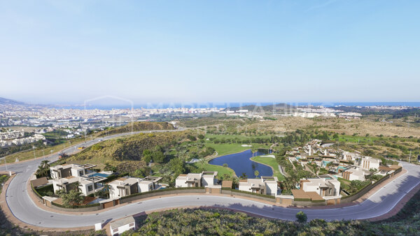 Nouveau complexe Golf Resort de 13 villas de luxe 4-5 chambres avec vue panoramique sur la mer à Mijas