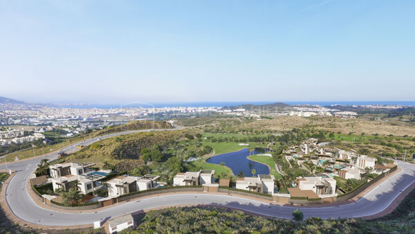 Nouveau complexe Golf Resort de 13 villas de luxe 4-5 chambres avec vue panoramique sur la mer à Mijas