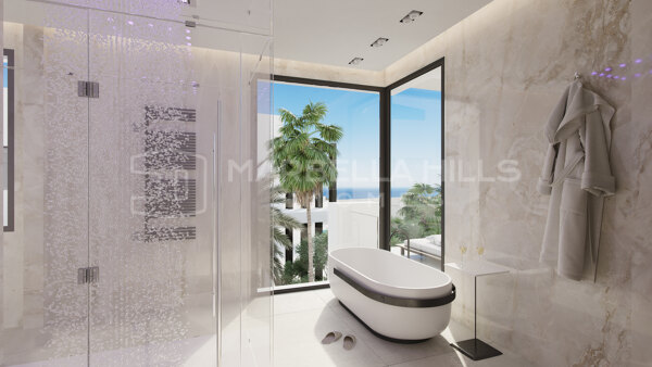 Extraordinary new construction project of a 7 bedroom villa with sea views located on the Golden Mile in Marbell