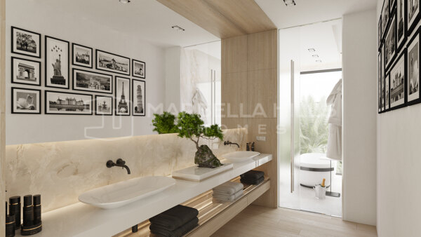 Extraordinary new construction project of a 7 bedroom villa with sea views located on the Golden Mile in Marbell
