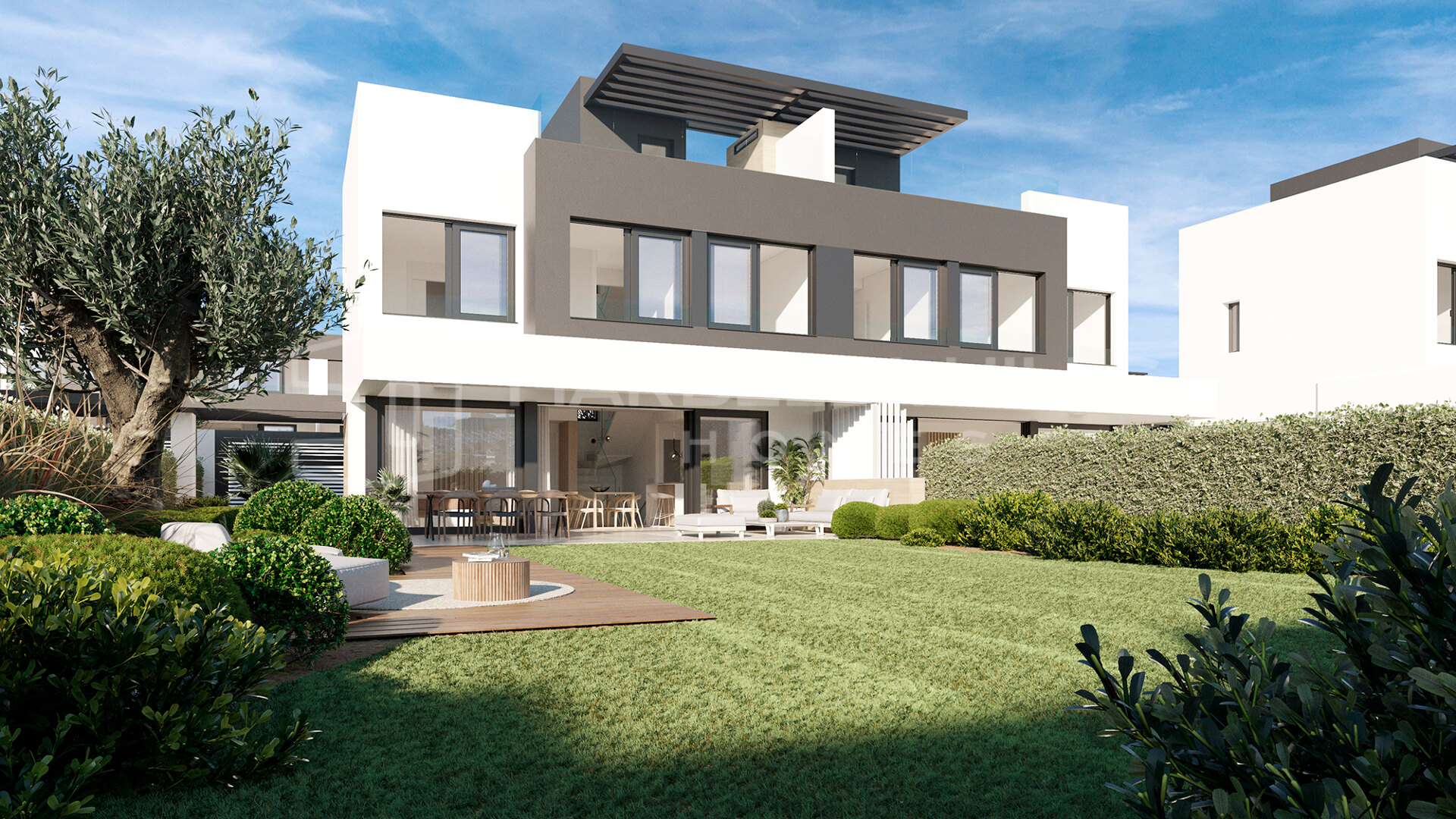 Move-In Ready Luxury Townhouses for Sale in Atalaya, Estepona | Solarium, Private Garden & 24-Hour Security