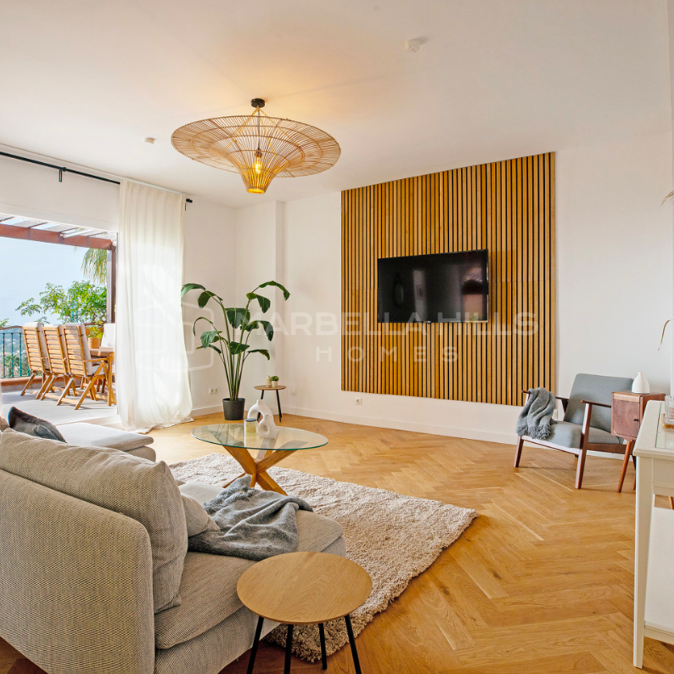 Fabuleux penthouse en duplex de 3 chambres avec vue sur la mer à Les Belvederes - Nueva Andalucia