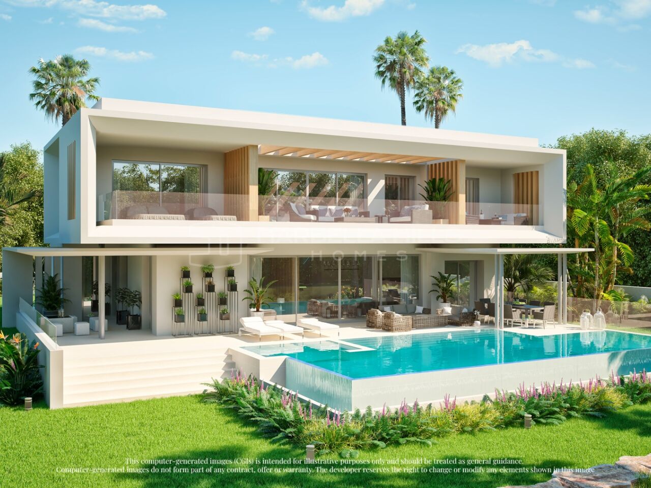 Incroyable nouveau développement de haute qualité de villas de 4 à 5 chambres avec vue panoramique à Ojen