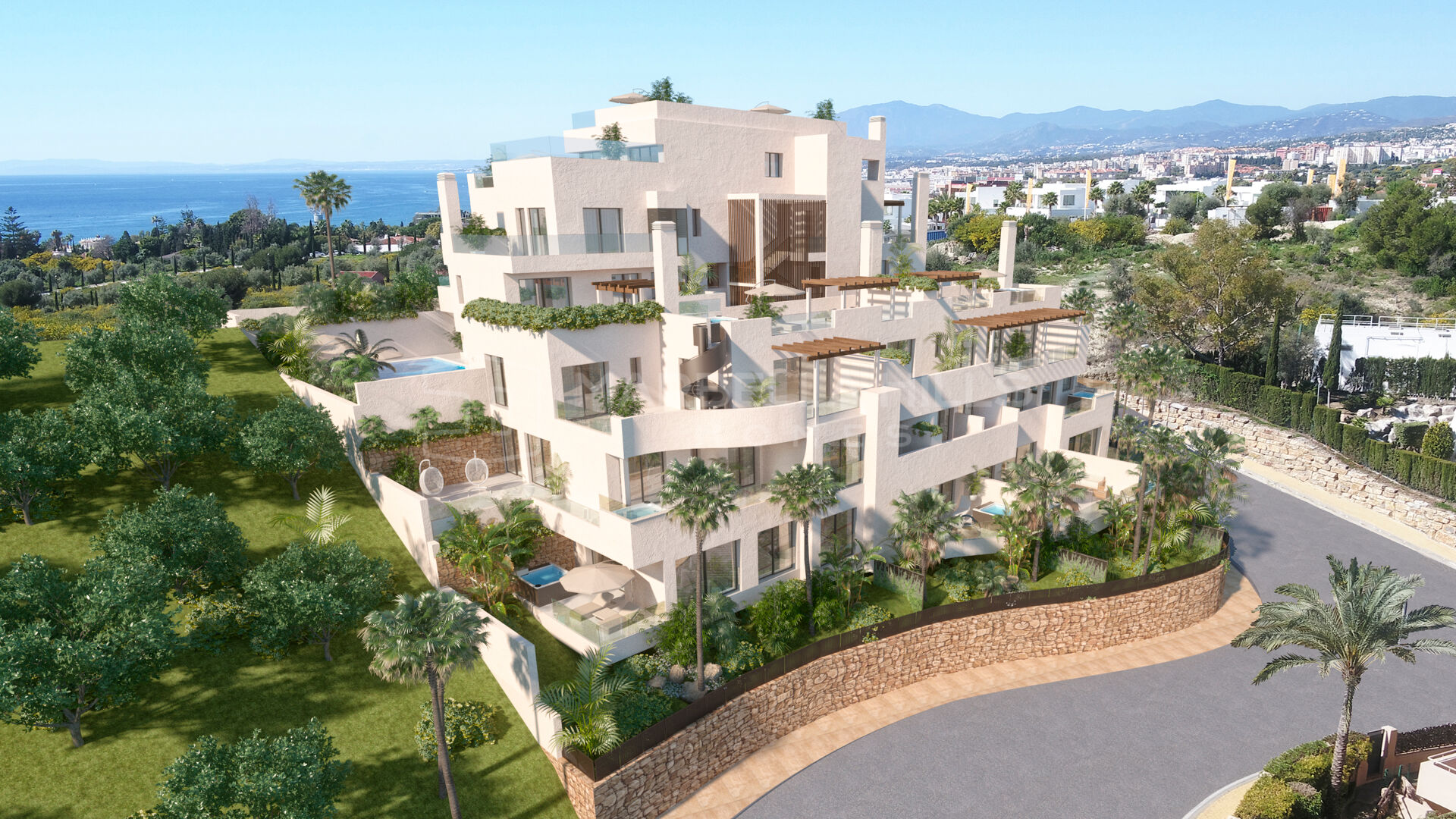 Exklusives Luxus-Maisonette-Penthouse mit 3 Schlafzimmern und Gartenblick in Río Real - Marbella Ost