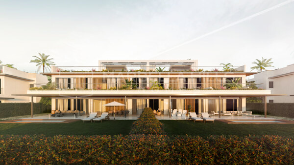 Ático contemporáneo de 3 dormitorios en primera línea de golf con piscina privada en Marbella Este