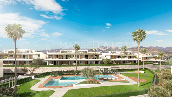 Ático contemporáneo de 3 dormitorios en primera línea de golf con piscina privada en Marbella Este