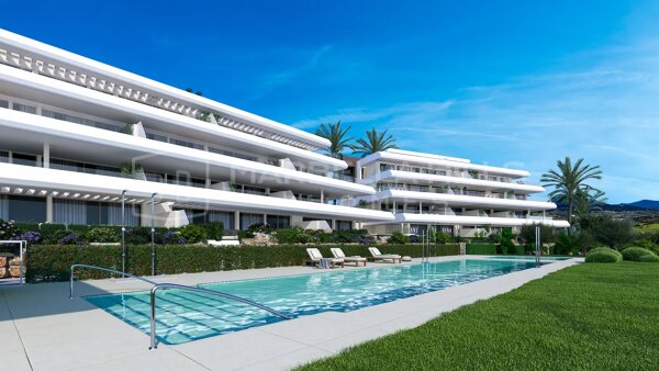 Vida mediterránea de lujo: apartamentos de 2 dormitorios en Estepona