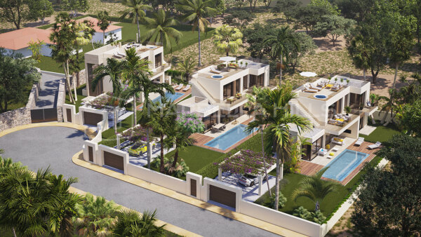 3 modern luxury 5 bedroom Villas for sale in Monte Biarritz, New Golden Mile - Estepona