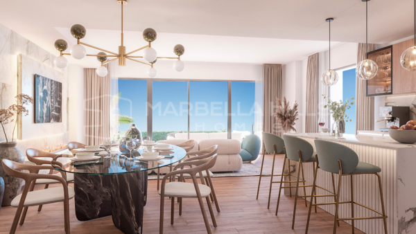 Magnifico nuevo complejo residencial de adosados de 3-4 dormitorios con vistas al golf y al mar - Mijas Costa