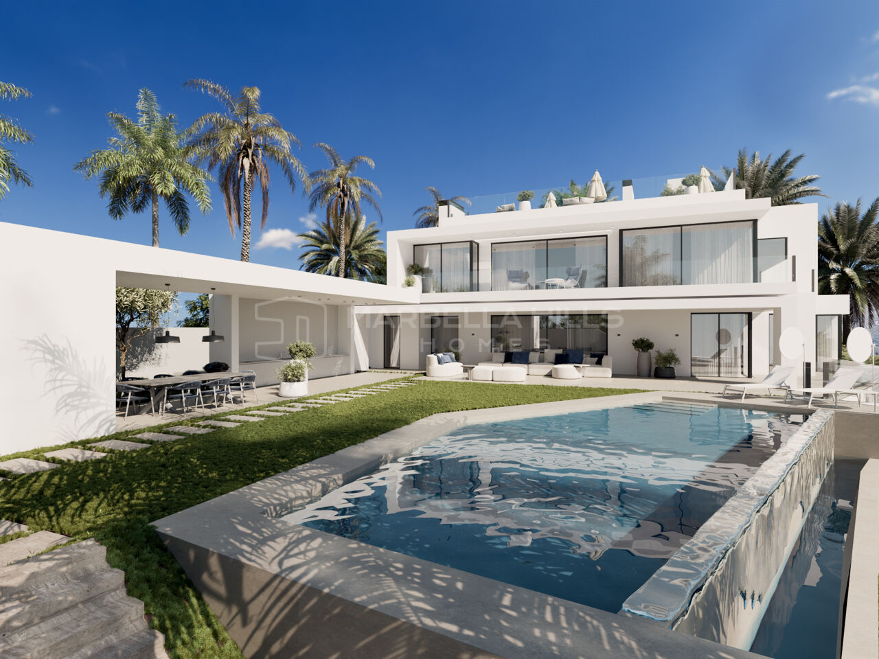 Magnificent 6 bedroom villa in a gated community with 24-hour security - Cascada de Camojan - Golden Mile