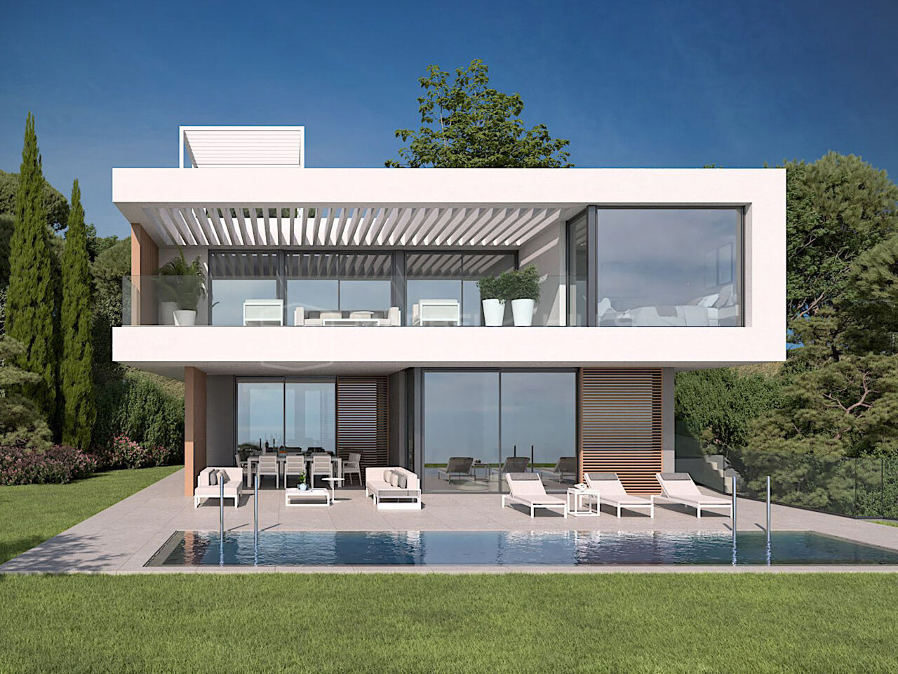 Exquisite zeitgenössische Designervillen mit 4-5 Schlafzimmern an der Neuen Goldenen Meile in Estepona