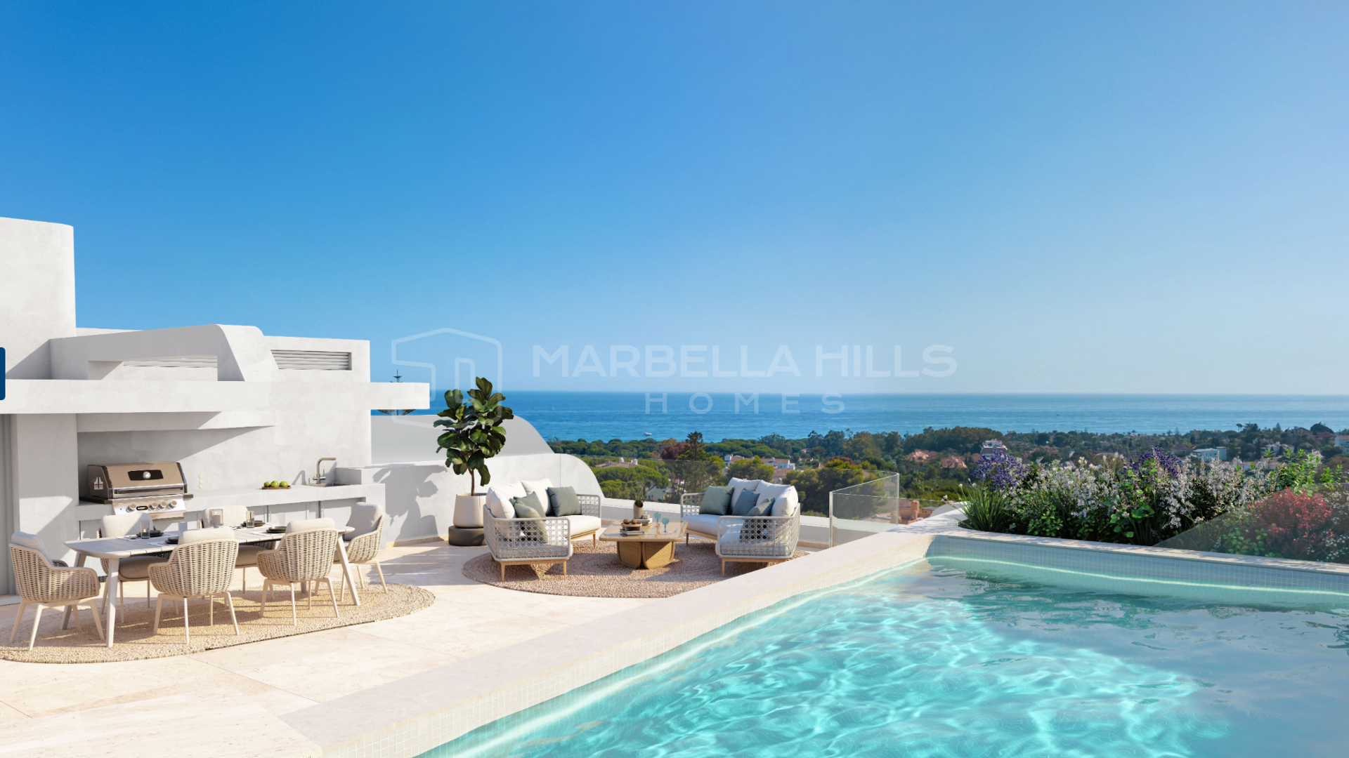 Luxueux nouveau complexe d'appartements spacieux avec vue panoramique à Cabopino - Marbella Est